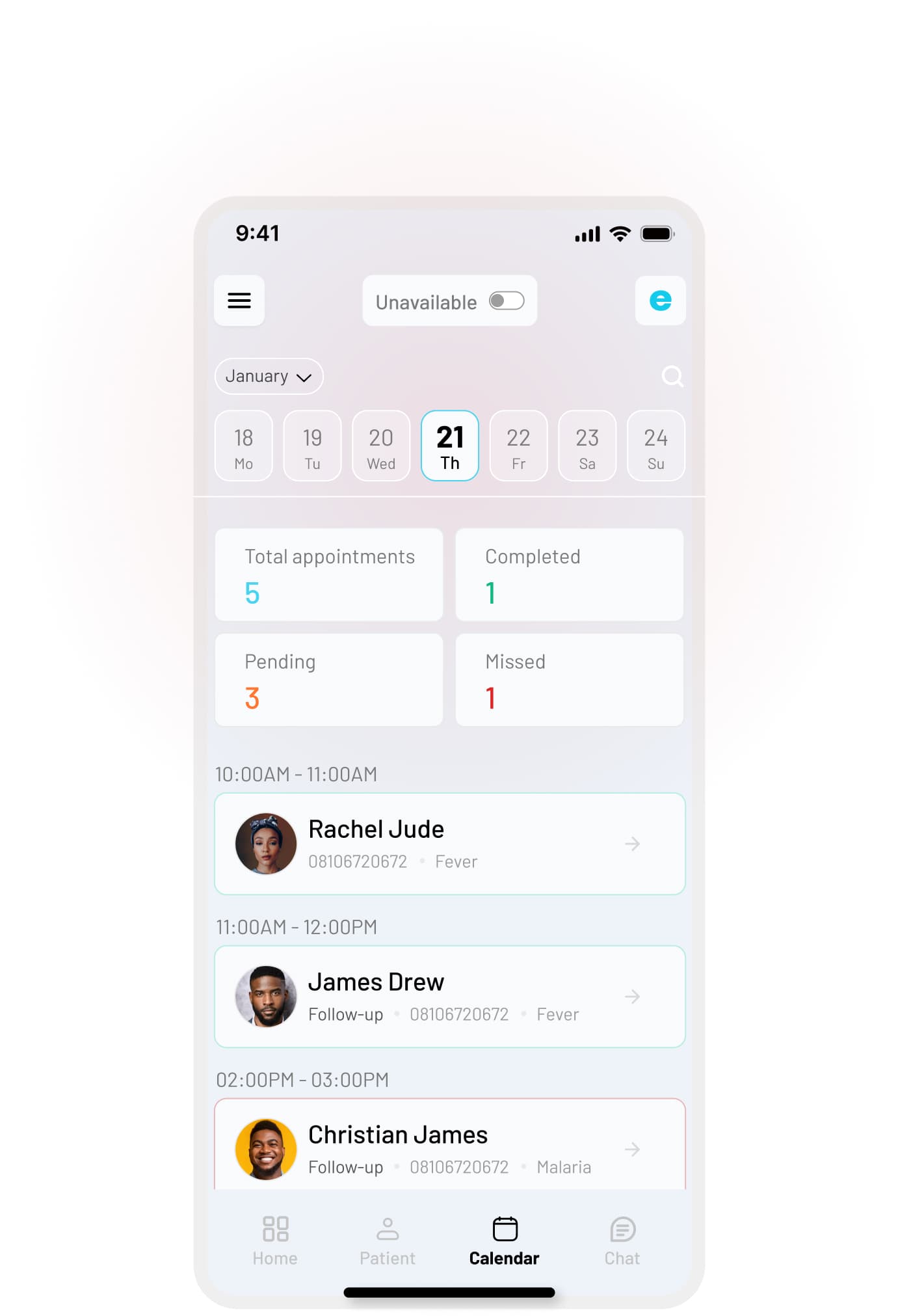 Earthora — Doctor Mobile App screen 3