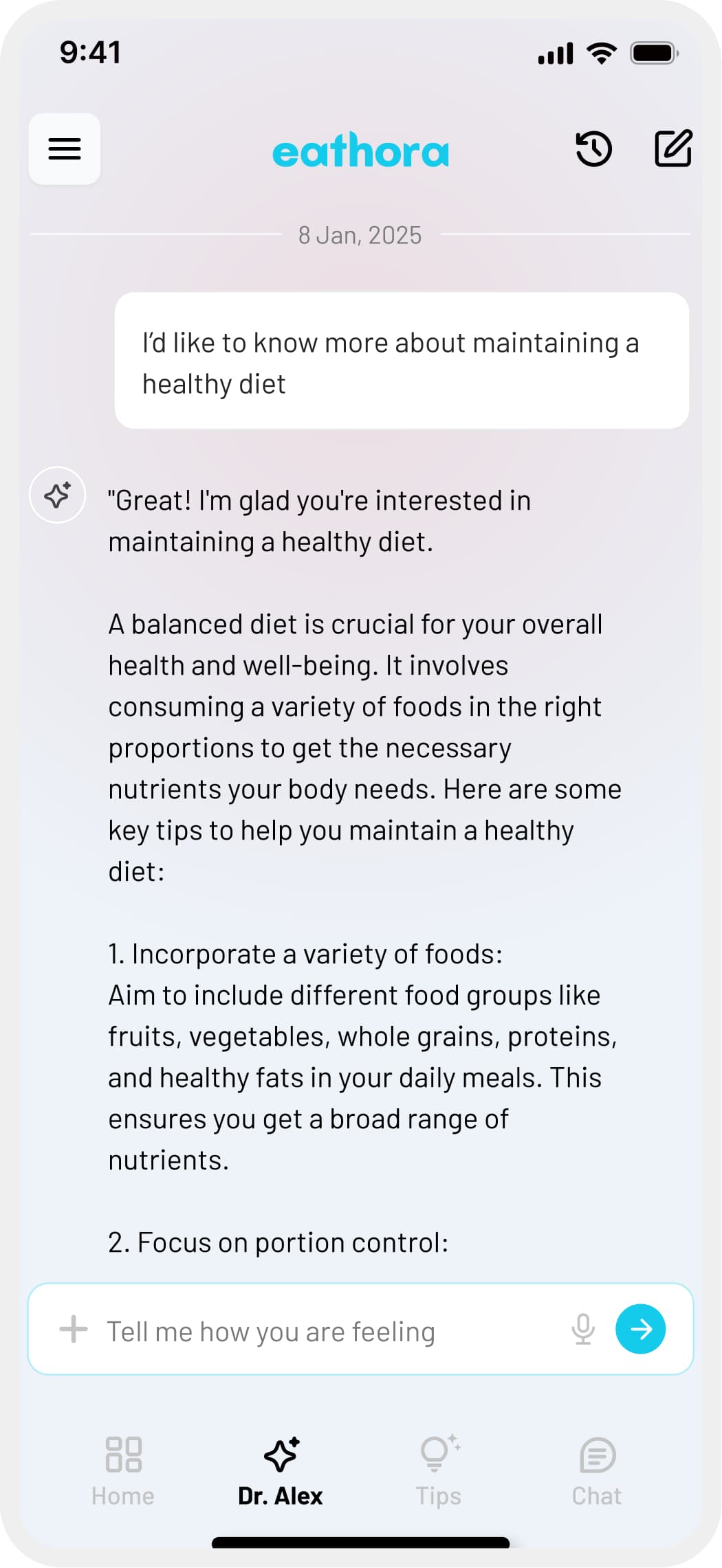 Earthora — Patient Mobile App screen 3