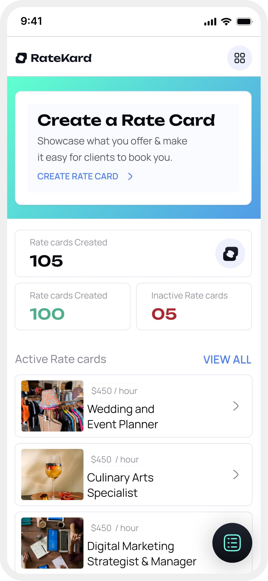 RateKard — Mobile App — Creator Experience screen 5